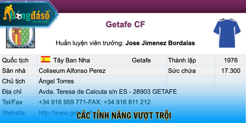 Các tính năng vượt trội giúp lịch thi đấu luôn cập nhật chính xác